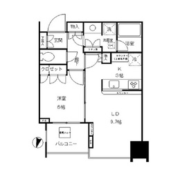 大崎ウエストシティタワーズ イースト 12階 間取り図