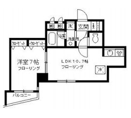 KDXレジデンス日本橋浜町 502 間取り図