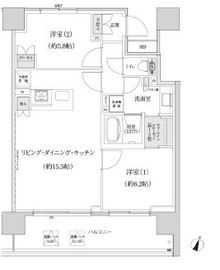 パークハビオ渋谷本町レジデンス 721 間取り図