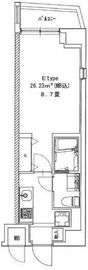 メイクスデザイン門前仲町3 801 間取り図