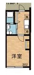 ラピス四谷三丁目 302 間取り図