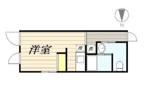 ラピス四谷三丁目 201 間取り図