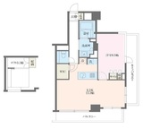 MFPRコート麻布十番 801 間取り図