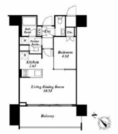 THE ROPPONGI TOKYO CLUB RESIDENCE 13階 間取り図