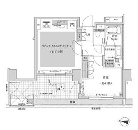 パークハウス三軒茶屋クロスコート 1階 間取り図