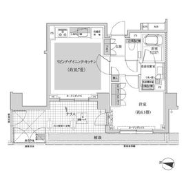 パークハウス三軒茶屋クロスコート 1階 間取り図