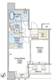 レジディアタワー上池袋 タワー棟 1914 間取り図