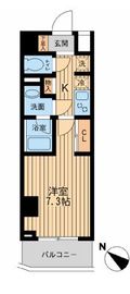 ユニフォート目黒中町 504 間取り図