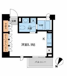 レジデンス三宿 309 間取り図