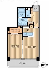 芝公園アパートメント 505 間取り図