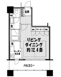 アウルタワー 23階 間取り図