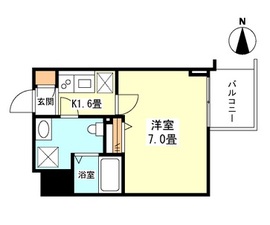 ガーラプレイス新宿御苑 1304 間取り図