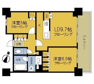 アーバンドックパークシティ豊洲タワー 5階 間取り図