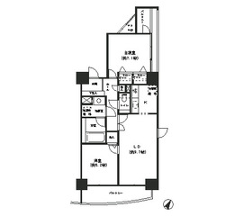 パークテラス恵比寿 703 間取り図