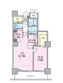 ロイヤルパークスタワー南千住 3804 間取り図