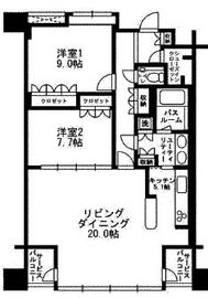 アーバンパーク代官山2 802 間取り図