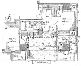 パークホームズ新宿若松町 5階 間取り図