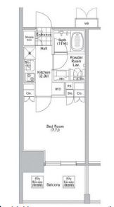 コンフォリア渋谷ウエスト 401 間取り図