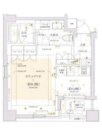 グラーサ三番町 4階 間取り図