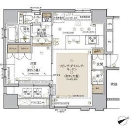 ワザック日本橋 6階 間取り図