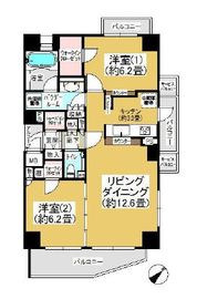 インプレスト早稲田 2階 間取り図