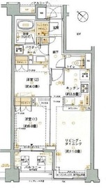 インプレスト早稲田 6階 間取り図