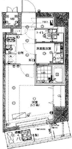 ハーモニーレジデンス早稲田 502 間取り図