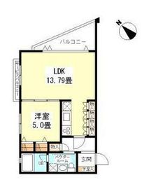 ドゥーエ代々木 203 間取り図