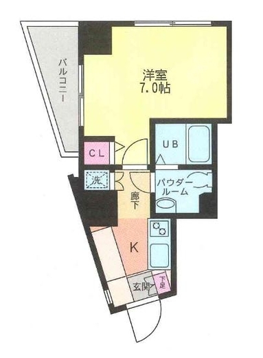 フジヨシ白金高輪アジールコート 601 間取り図