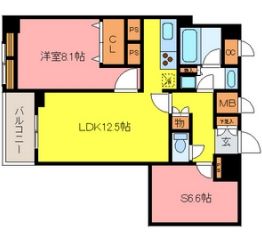 ナーベルお茶の水 1002 間取り図