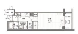 ガーデン東新宿 3F1 間取り図