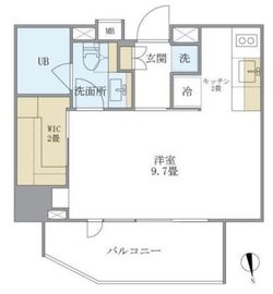 アパートメンツタワー六本木 501 間取り図