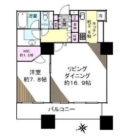 東京ツインパークス レフトウィング 15階 間取り図