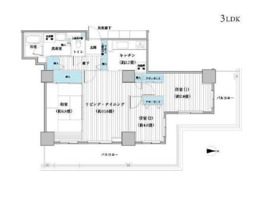 ベルタワー 2707 間取り図