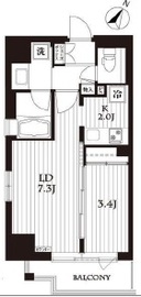 ダイナシティ神保町 9階 間取り図