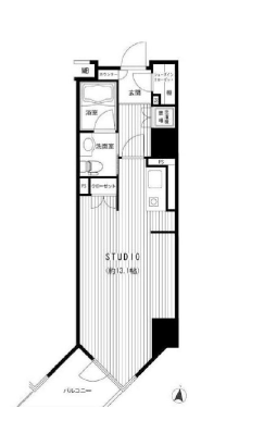 Feel A 渋谷 6階 間取り図
