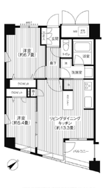 コスモリード新宿余丁町 407 間取り図