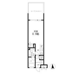 レジディア笹塚 215 間取り図