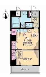 リベア東神田 601 間取り図