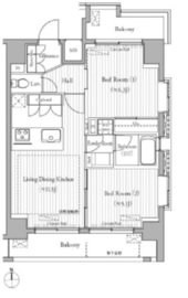 ミュゼ南麻布 1101 間取り図