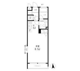 レジディア笹塚 409 間取り図