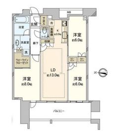 スカイズタワー＆ガーデン 30階 間取り図