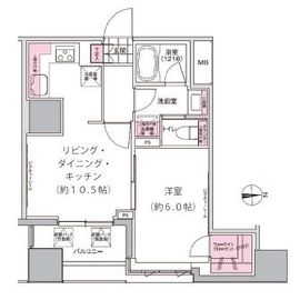 プレジリア東日本橋 806 間取り図