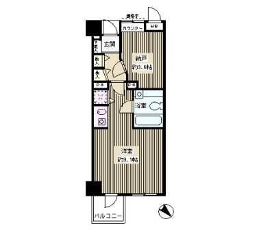 レジディア六本木檜町公園 211 間取り図