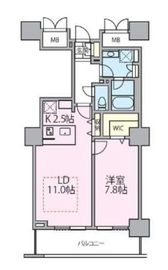 ロイヤルパークスタワー南千住 1502 間取り図