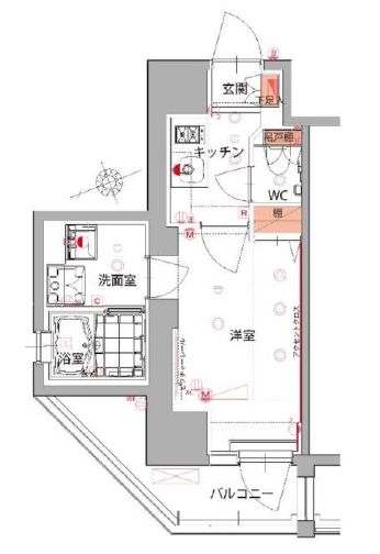 ハーモニーレジデンス五反田 11階 間取り図