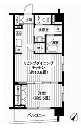 ドゥーエ日本橋浜町 203 間取り図