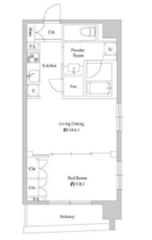 ドゥーエ日本橋浜町 303 間取り図