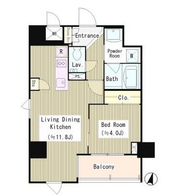 ラティオ南青山 601 間取り図