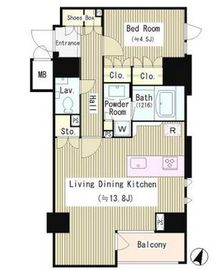 ラティオ南青山 303 間取り図